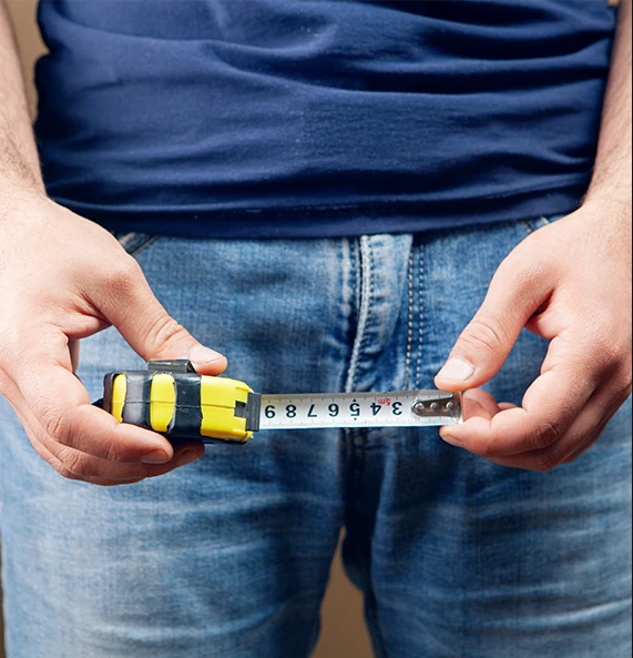 Representación de los posibles efectos de GigantX en el tamaño del pene